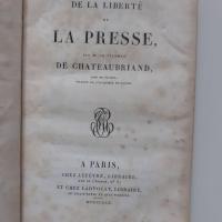 Chateaubriand de la liberte de la presse titre