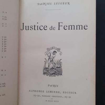 Daniel lesueur justice de femme titre